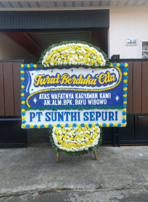 Papan Bunga Duka di Juai